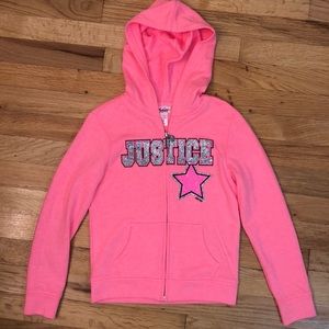 COPY - Justice hoodie jacket girls size 6